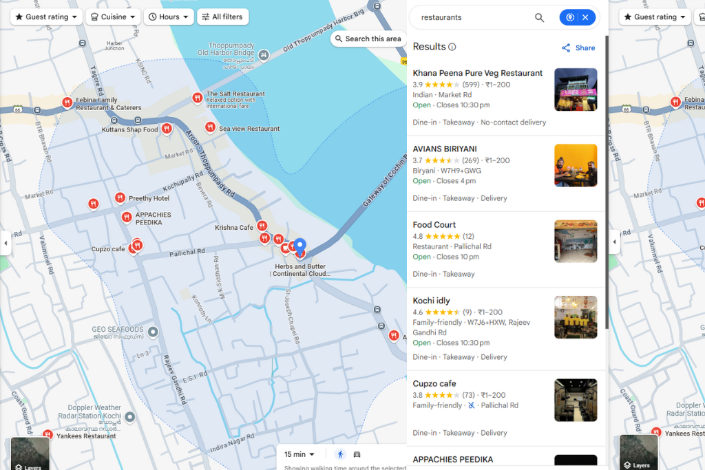 Google my business listing